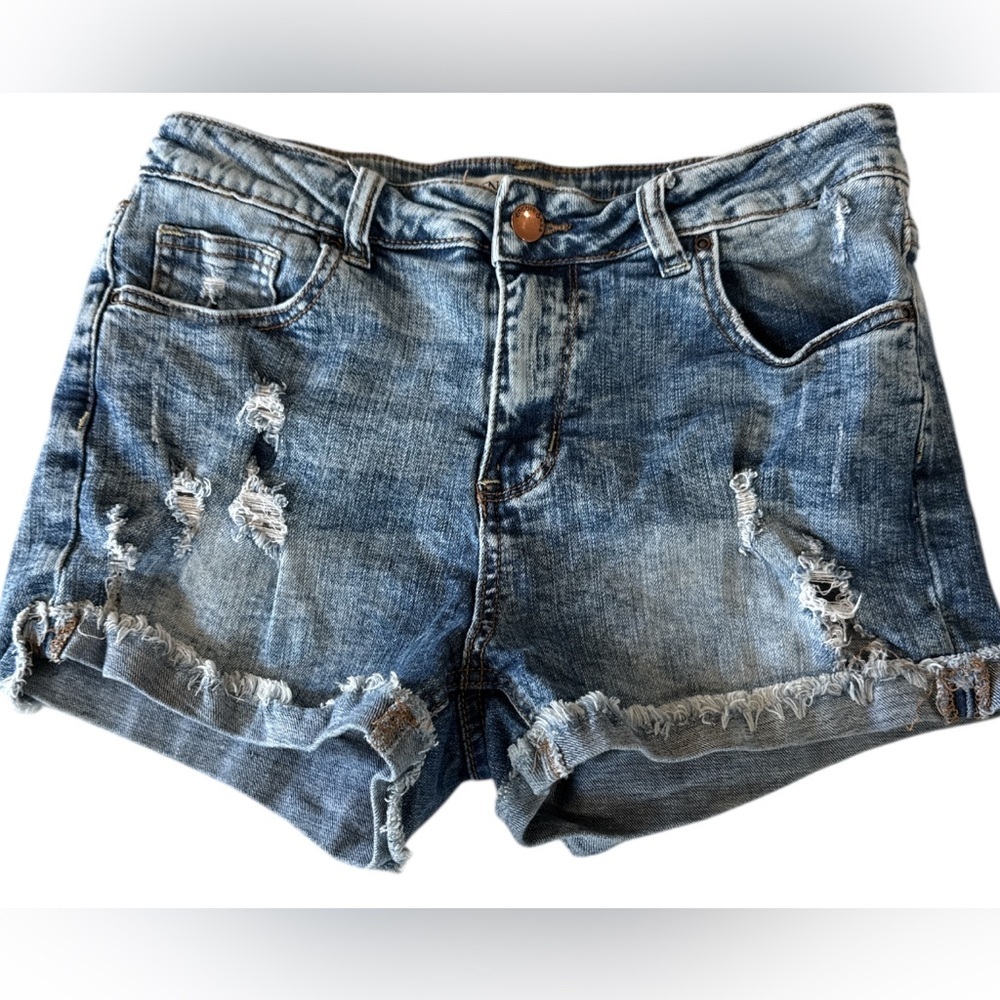 Denim Distressed Women's Shorts